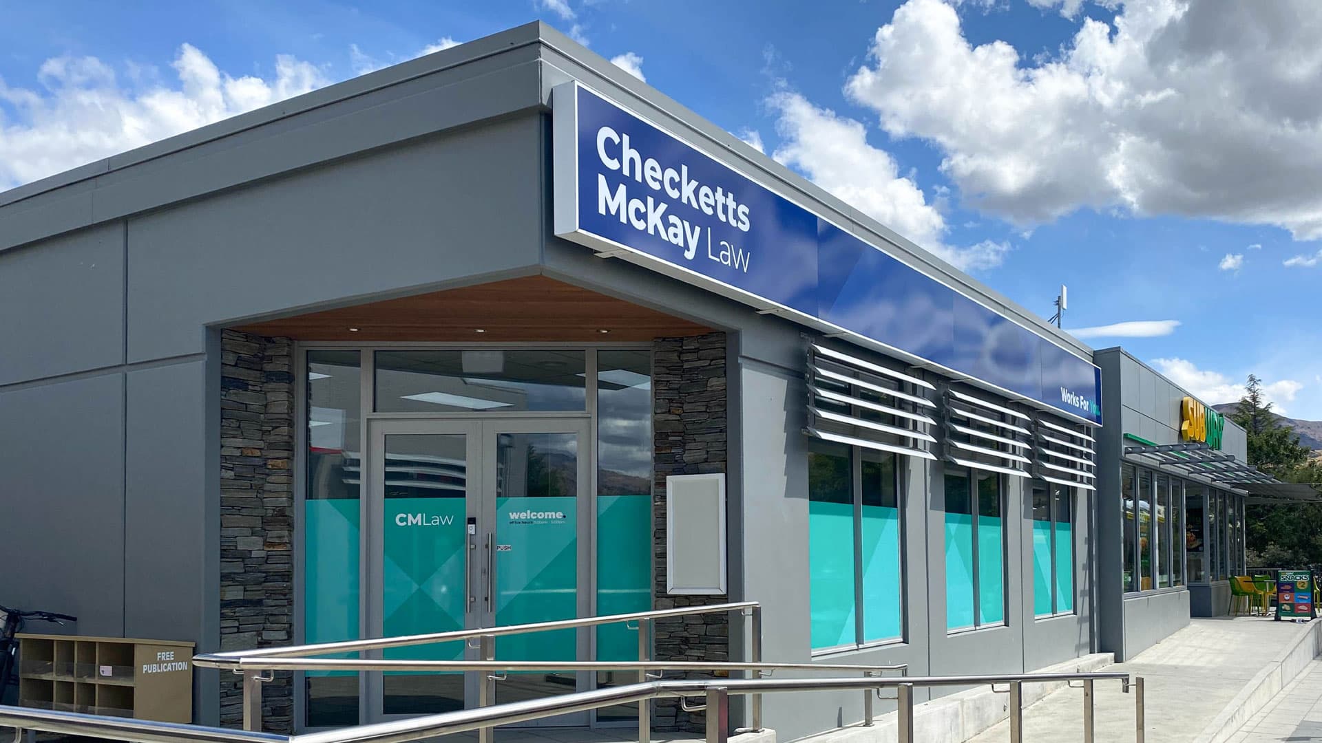 firebrand checketts mckay building signage brand