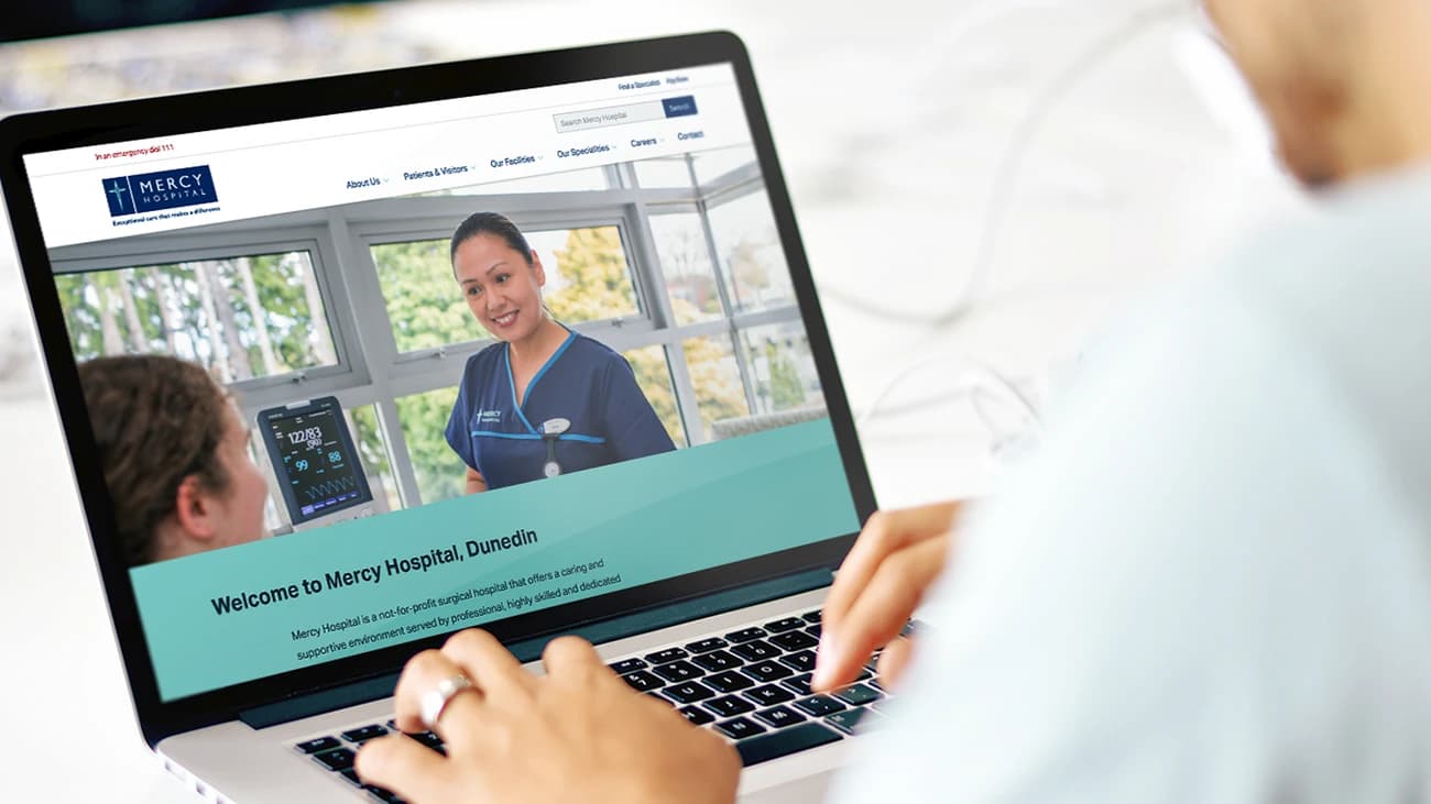 firebrand mercy hospital website design dunedin