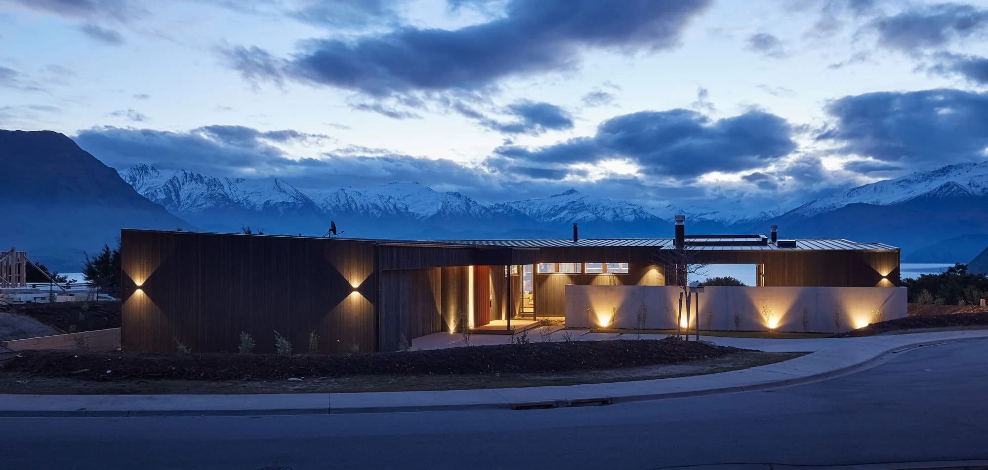 Aotea Electric Wanaka House with Lights On Photo