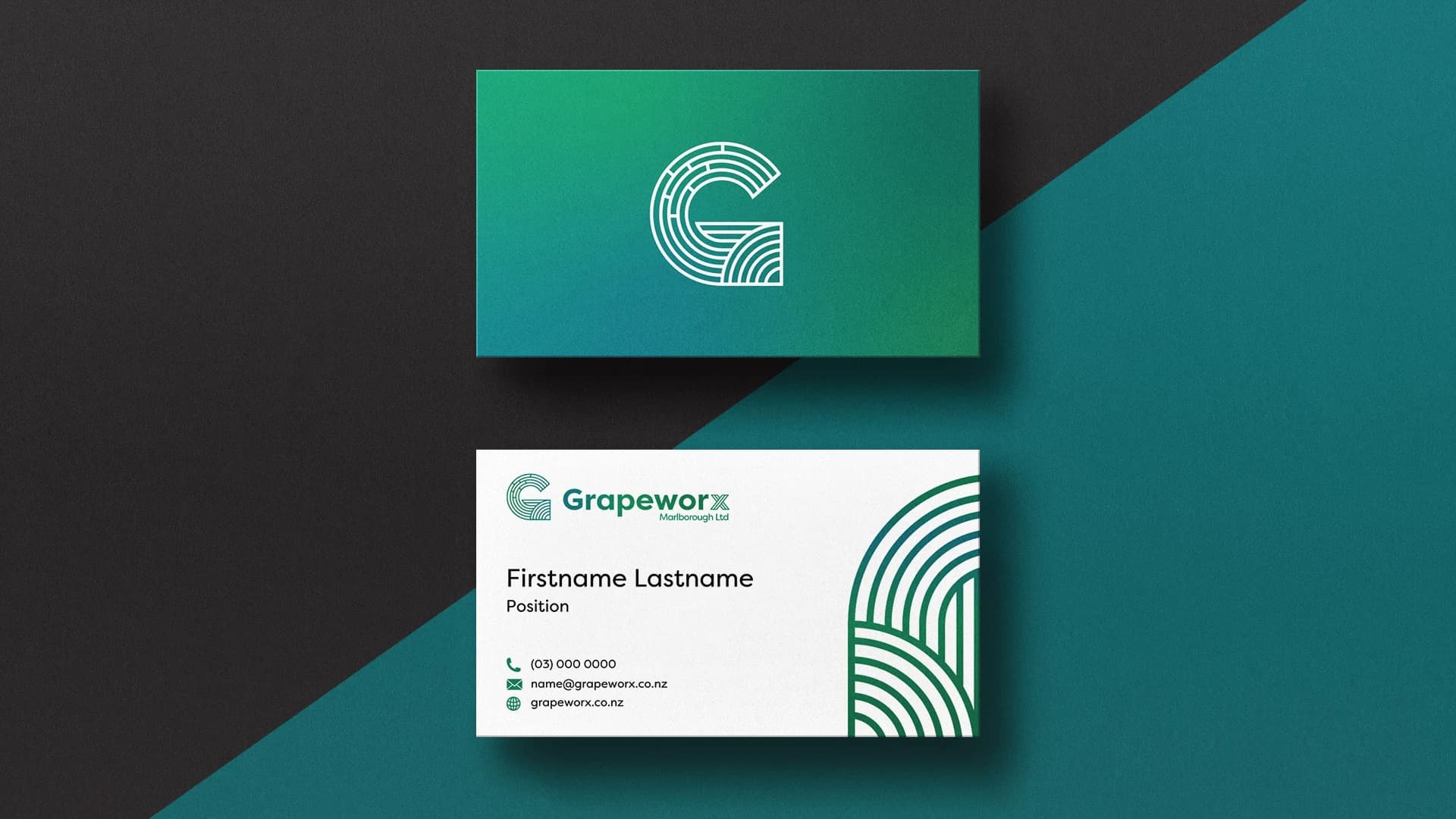 Grapeworx Business Card Mockup