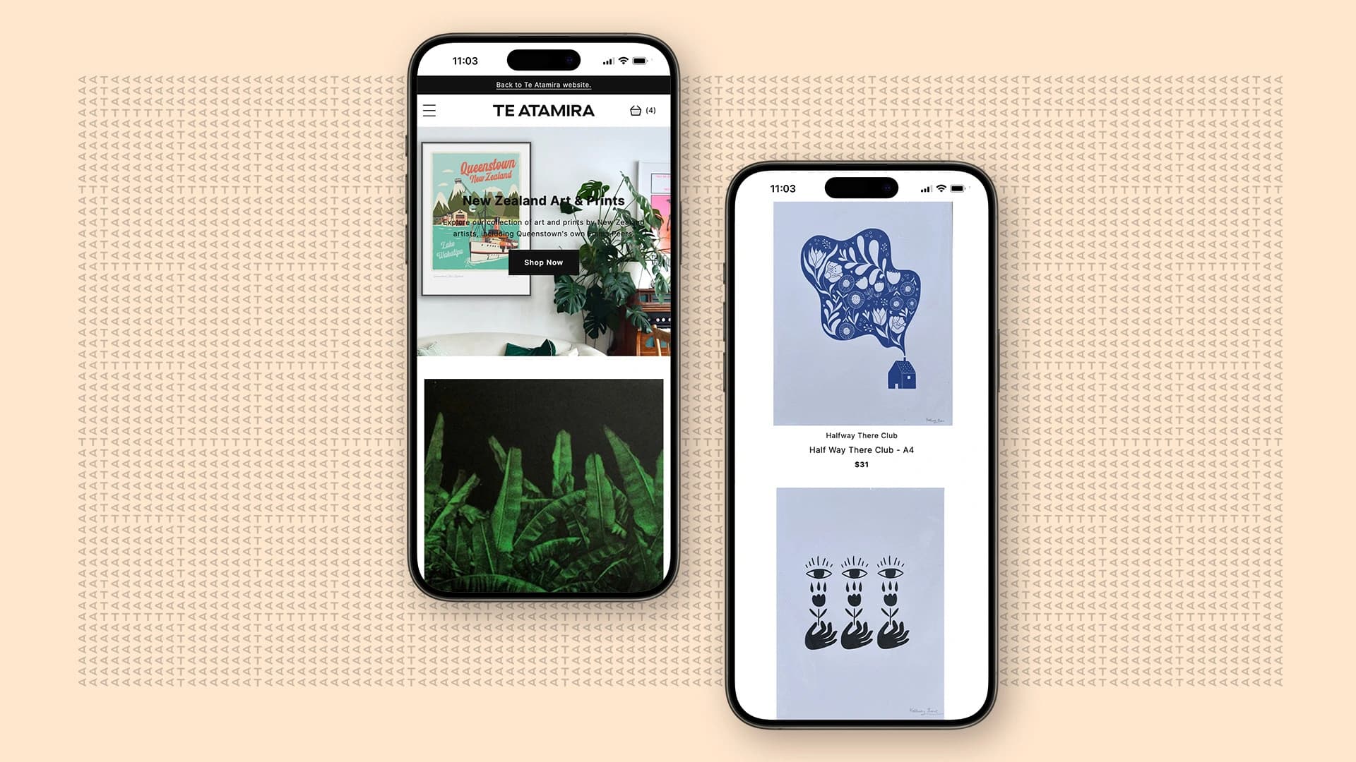 Te Atamira Mobile Mockup