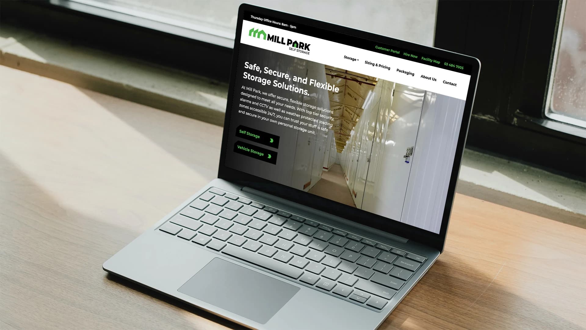 Mill Park Web Mockup