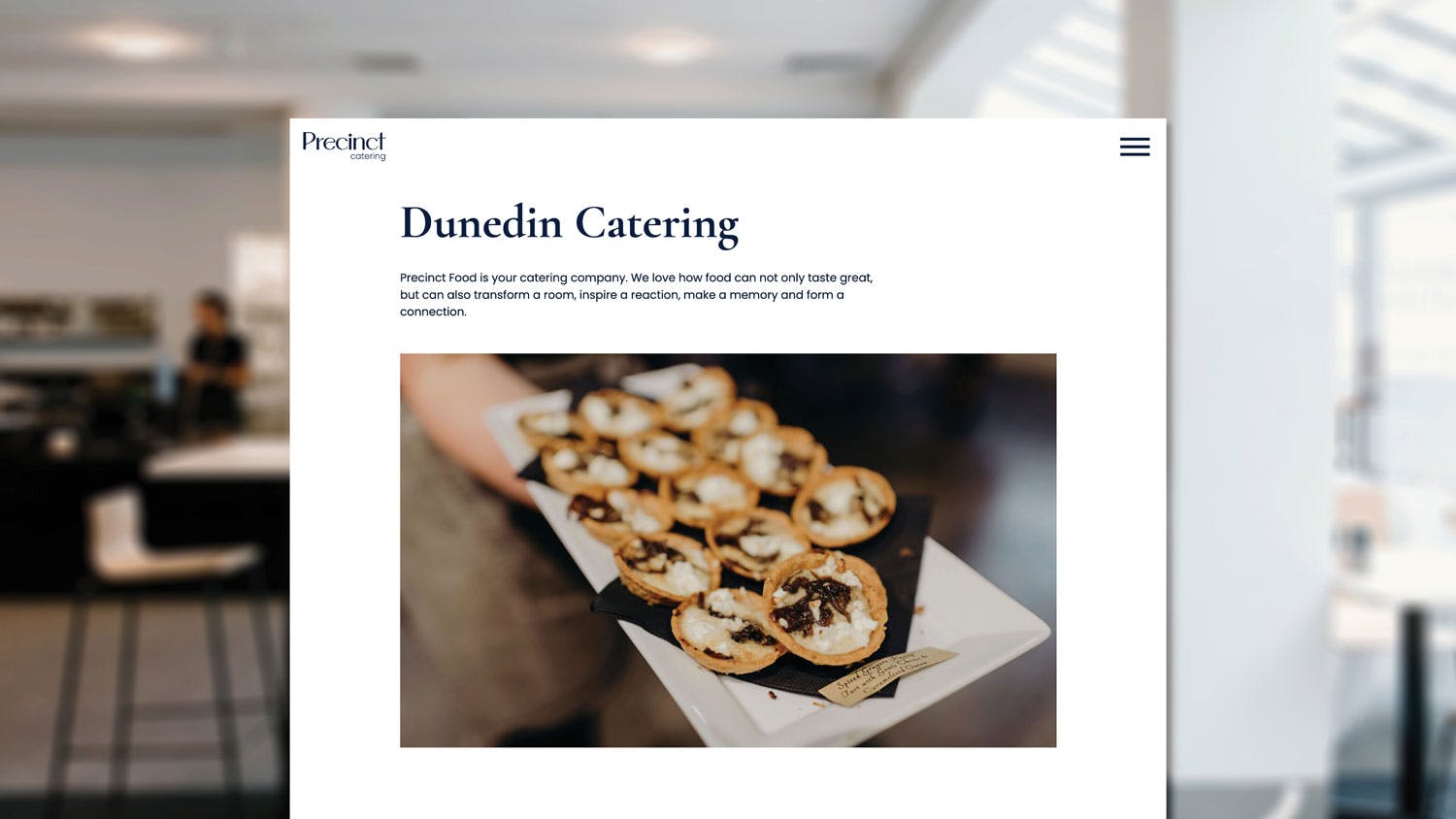 firebrand precinct catering website design dunedin